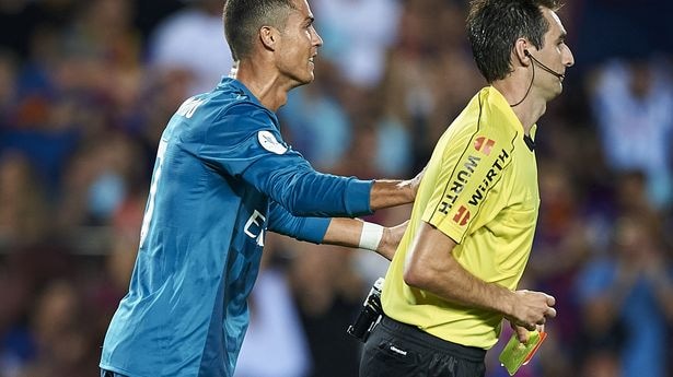 Shoving the Ref in the Spanish Super Cup
