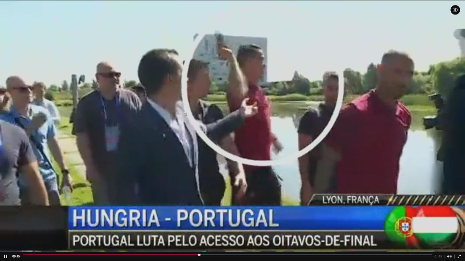 Snatched Reporter's Mic, Threw It in the Lake