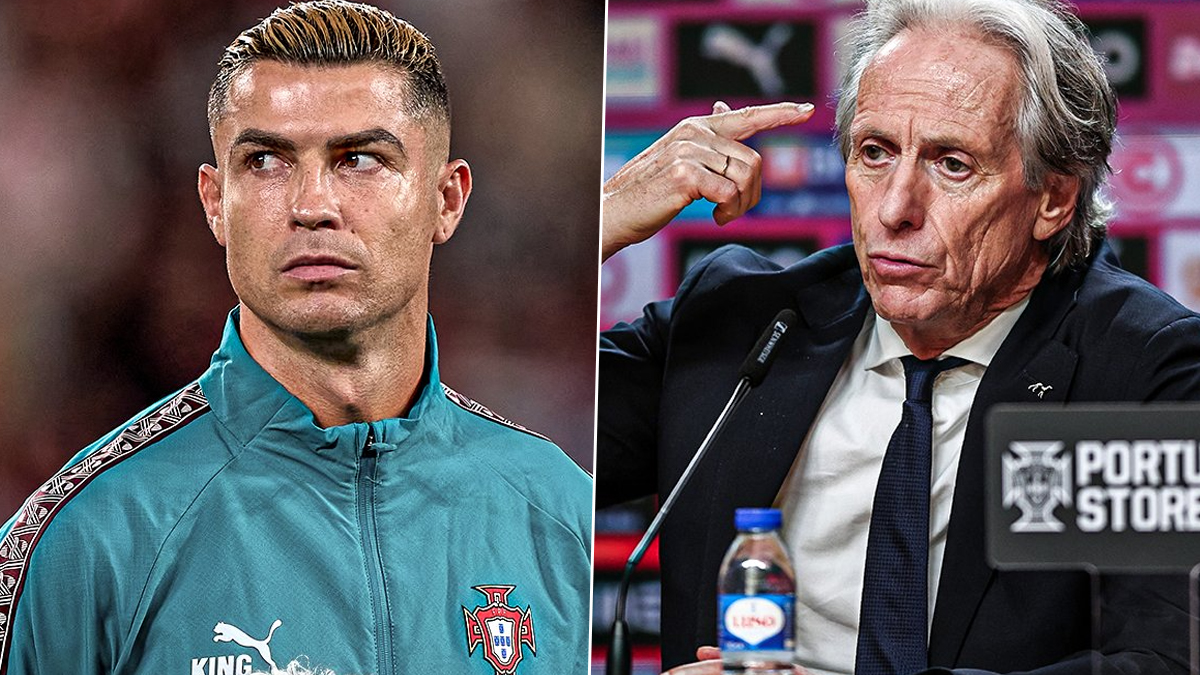 Ronaldo and Jorge Jesus split image