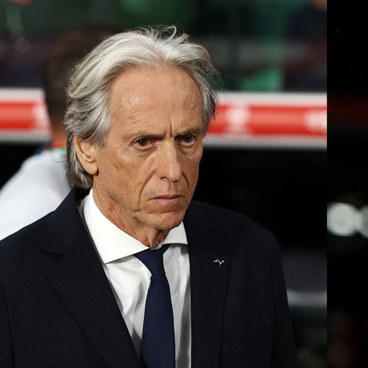 Jorge Jesus, stone-faced
