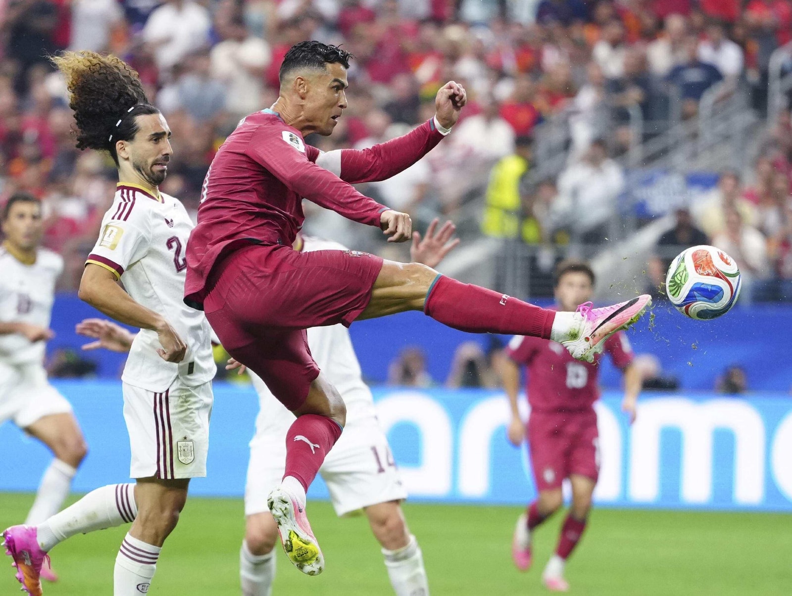 Ronaldo in match action